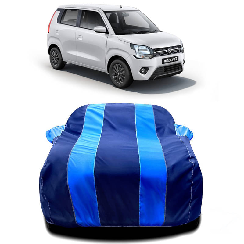 DUFFEL Car Body Cover for Maruti New Wagon R Without Mirror Poacket (Pack of1, Blue) DUFFEL Car Body Cover for Maruti New Wagon R Without Mirror Poacket (Pack of1, Blue)