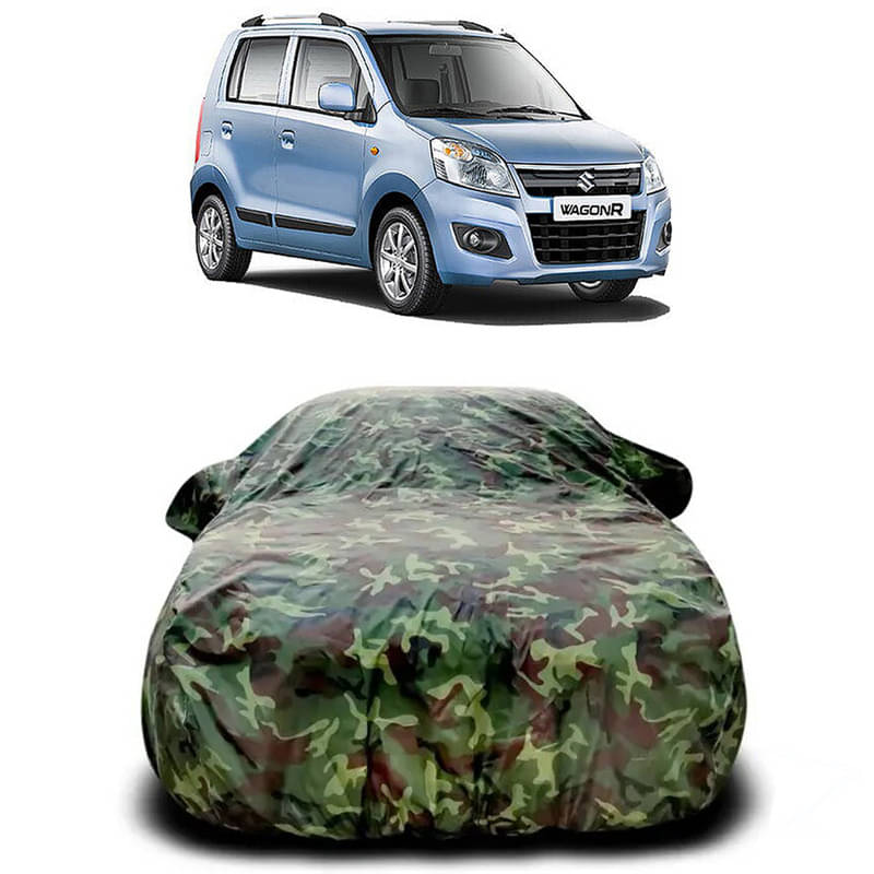     			DUFFEL Car Body Cover for Maruti OLD Wagon R Without Mirror Poacket (Pack of1, Multicolour)