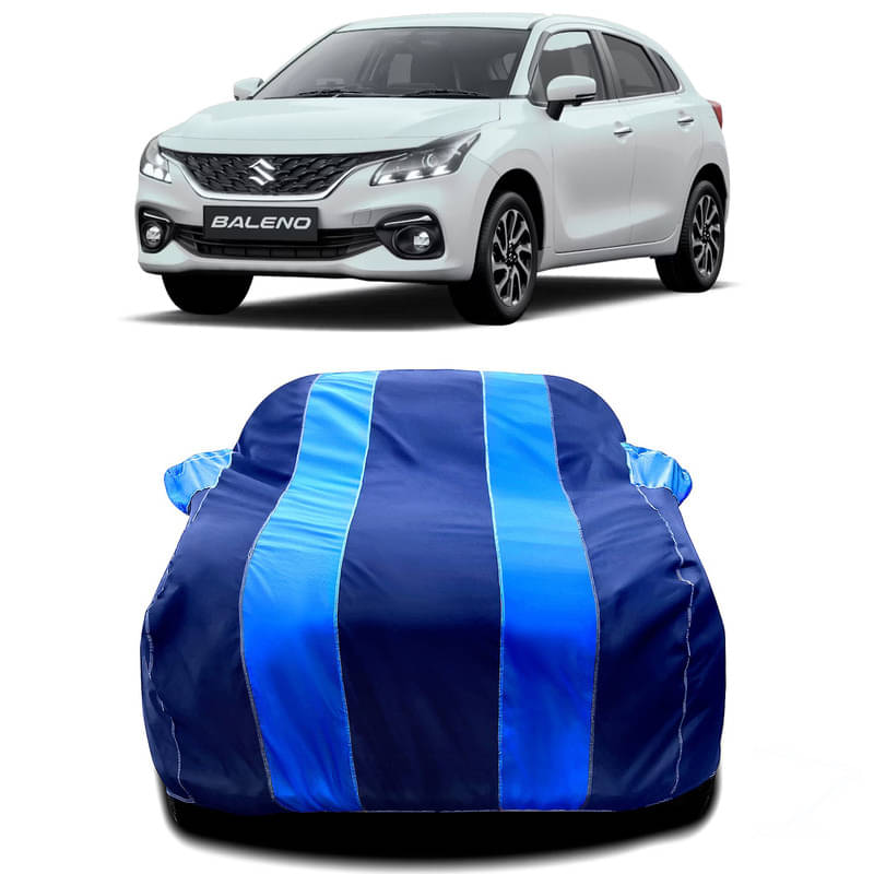     			DUFFEL Car Body Cover for Maruti Baleno  Without Mirror Poacket (Pack of1, Blue)