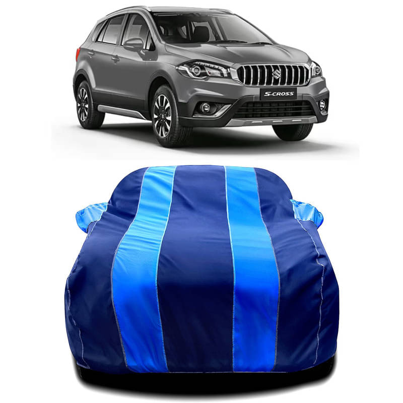 DUFFEL Car Body Cover for Maruti Old S-Cross Without Mirror Poacket (Pack of1, Blue) DUFFEL Car Body Cover for Maruti Old S-Cross Without Mirror Poacket (Pack of1, Blue)