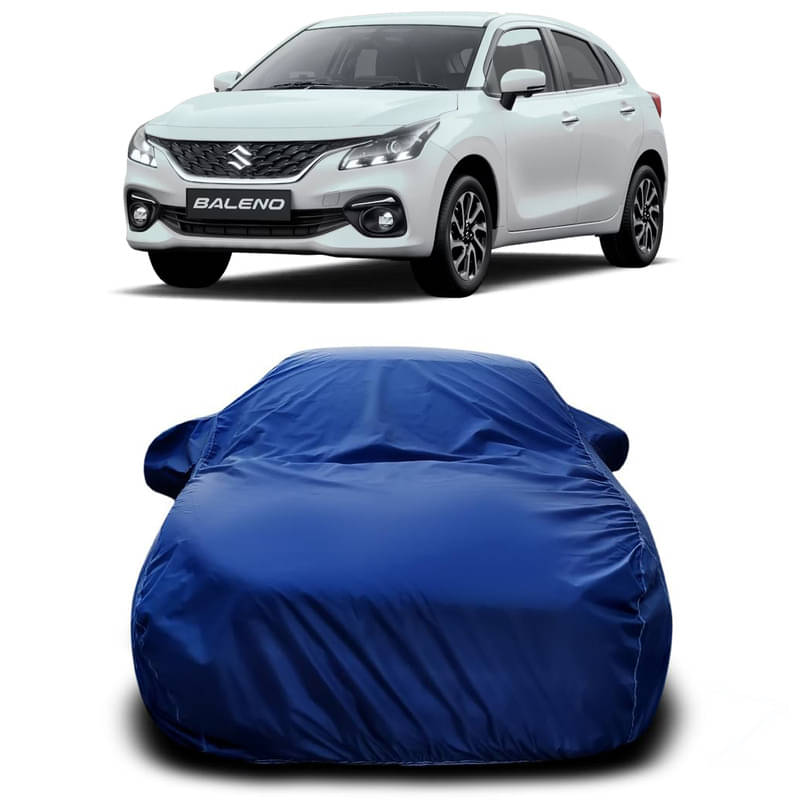     			DUFFEL Car Body Cover for Maruti Baleno  Without Mirror Poacket (Pack of1, Blue)
