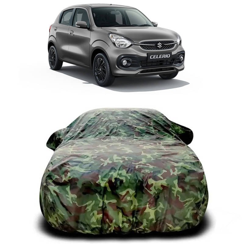    			DUFFEL Car Body Cover for Maruti Celerio-X Without Mirror Poacket (Pack of1, Multicolour)