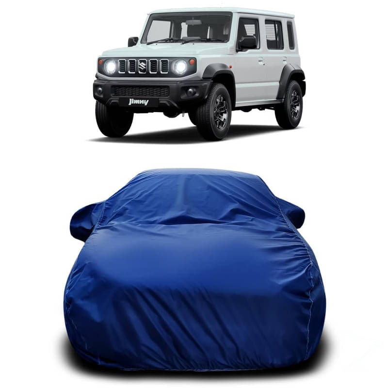     			DUFFEL Car Body Cover for Maruti Jimmy  Without Mirror Poacket (Pack of1, Blue)