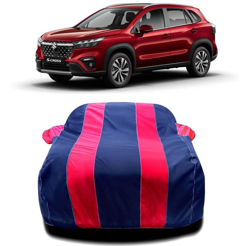 DUFFEL Car Body Cover for Maruti S-Cross Without Mirror Poacket (Pack of1, Red) DUFFEL Car Body Cover for Maruti S-Cross Without Mirror Poacket (Pack of1, Red)