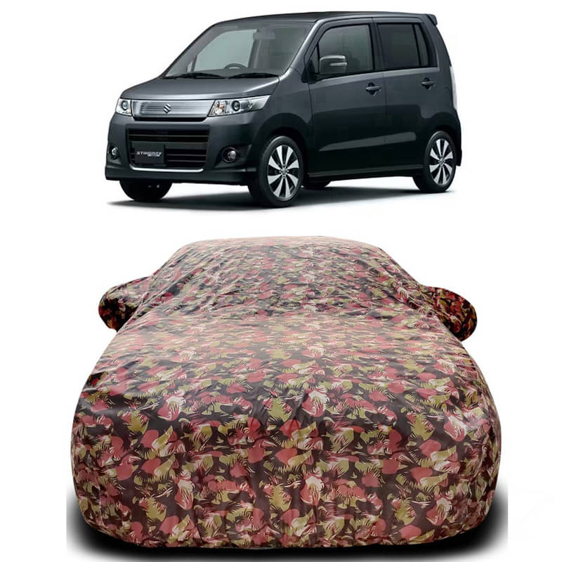     			DUFFEL Car Body Cover for Maruti Wagon R Stingray  Without Mirror Poacket (Pack of1, Multicolour)
