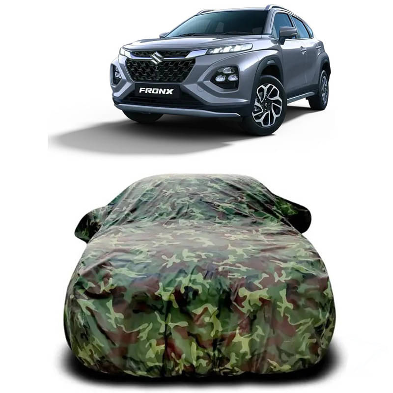 DUFFEL Car Body Cover for Maruti Fronx Without Mirror Poacket (Pack of1, Multicolour) DUFFEL Car Body Cover for Maruti Fronx Without Mirror Poacket (Pack of1, Multicolour)