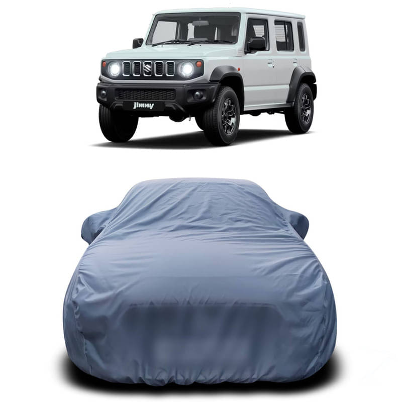 DUFFEL Car Body Cover for Maruti Jimmy Without Mirror Poacket (Pack of1, Grey) DUFFEL Car Body Cover for Maruti Jimmy Without Mirror Poacket (Pack of1, Grey)