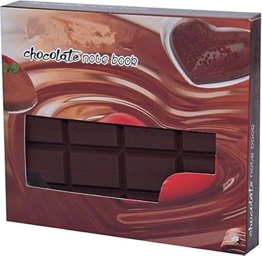     			ECLET Small Chocolate Scented Diary Memo Notebook in Rectangular Chocolate Bite Shape with Original Chocolate Smell Personal Pocket Diary with Plain 80 pages (Pack of 1PC)
