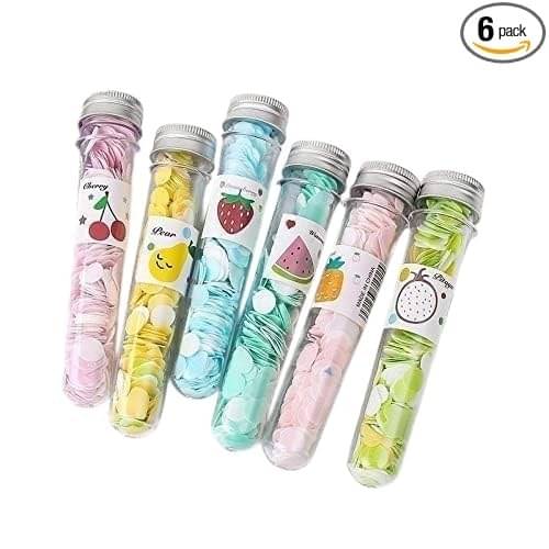     			FREEDY Paper Soap Strips For Travel Essentials For Women Men -Travel Accessories Dissolvable Soap Sheets For Hand Wash, Soap Paper Soap For Kids Soap Sheets For Travel Soap Tube Box (Pack of 6PC) SET
