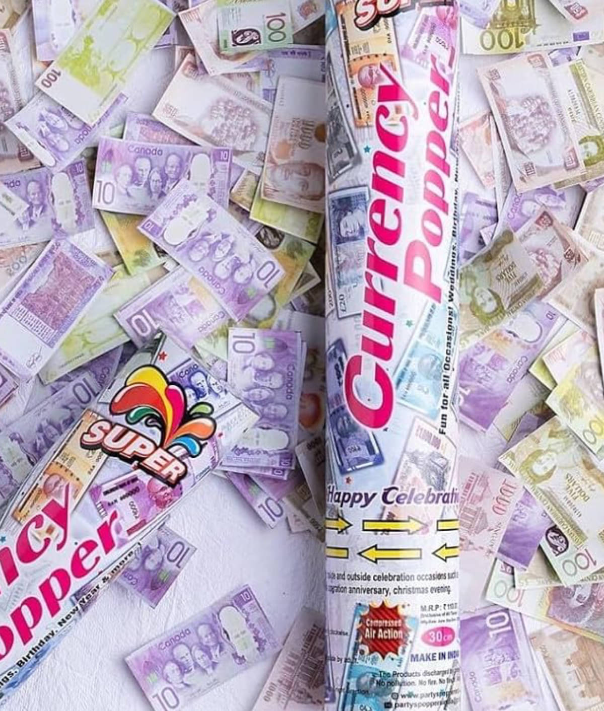     			Festive Popper for Every Occasion, Milestone, or Birthday Bash. GM- (Set of 2 Party Poppers) (NOTE PARTY POPPER) (40cm)