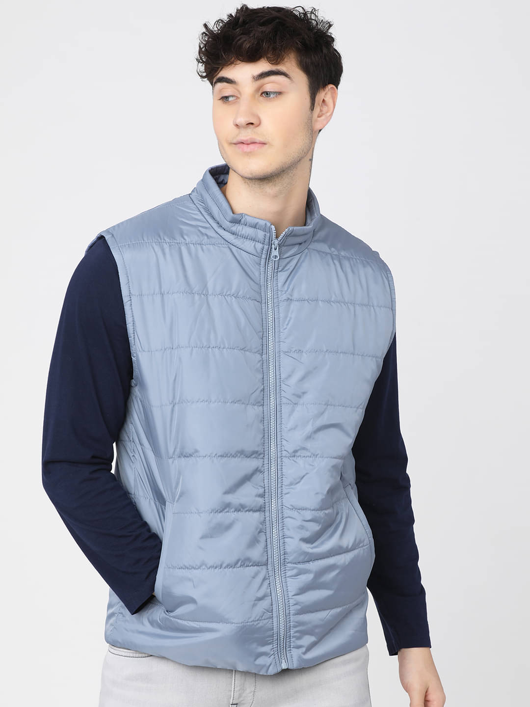     			Highlander Polyester Blend Men's Casual Jacket - Blue ( Pack of 1 )