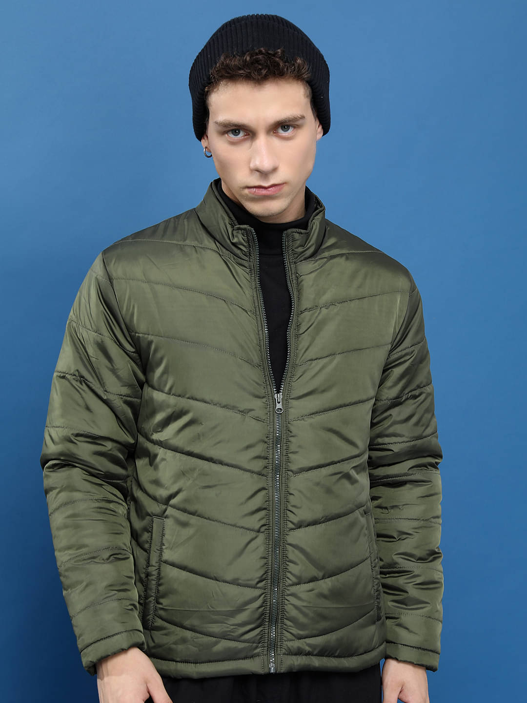 Highlander Polyester Men's Casual Jacket - Olive ( Pack of 1 ) Highlander Polyester Men's Casual Jacket - Olive ( Pack of 1 )