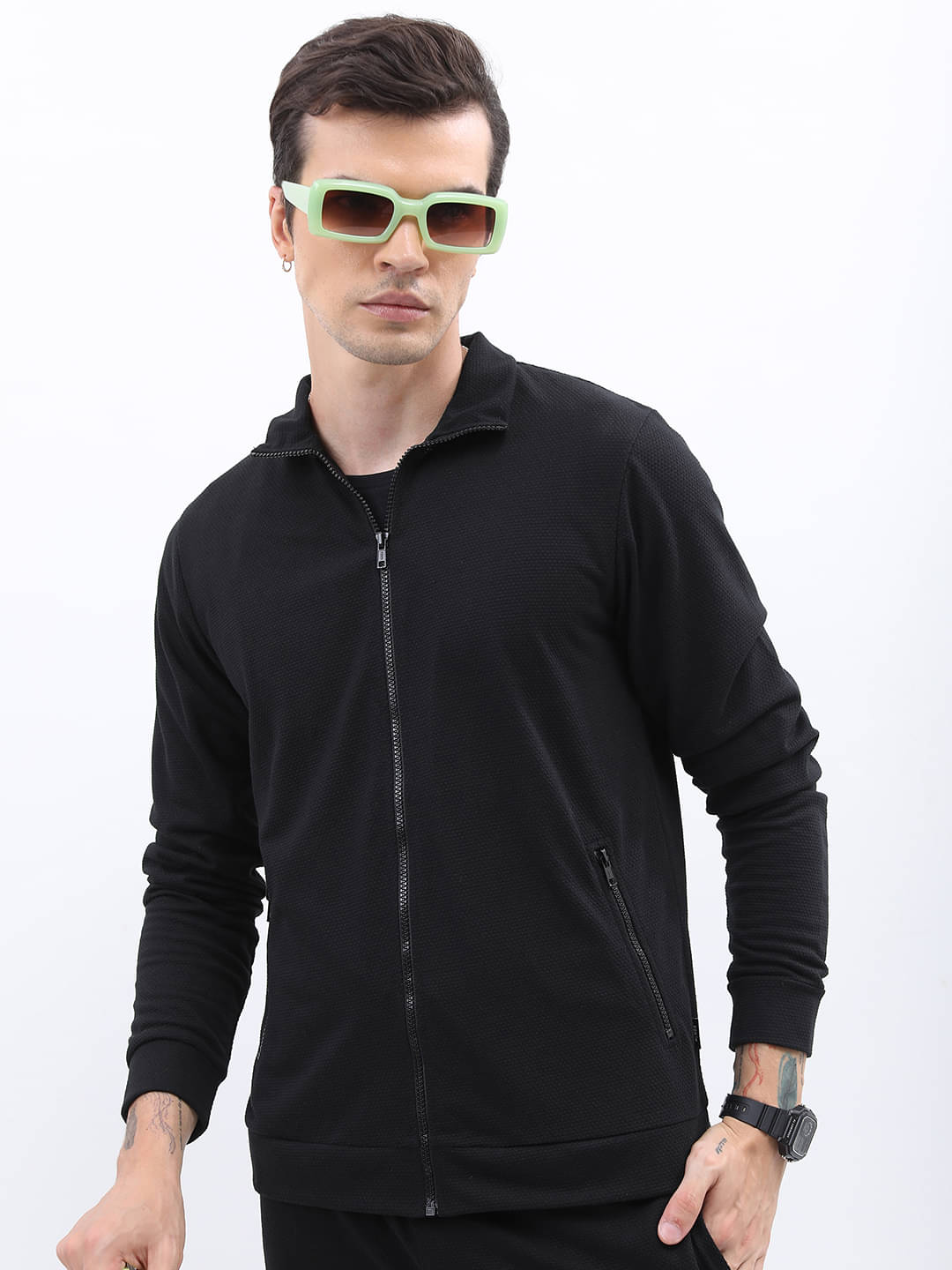     			Highlander Polyester Men's Tailored Jacket - Black ( Pack of 1 )