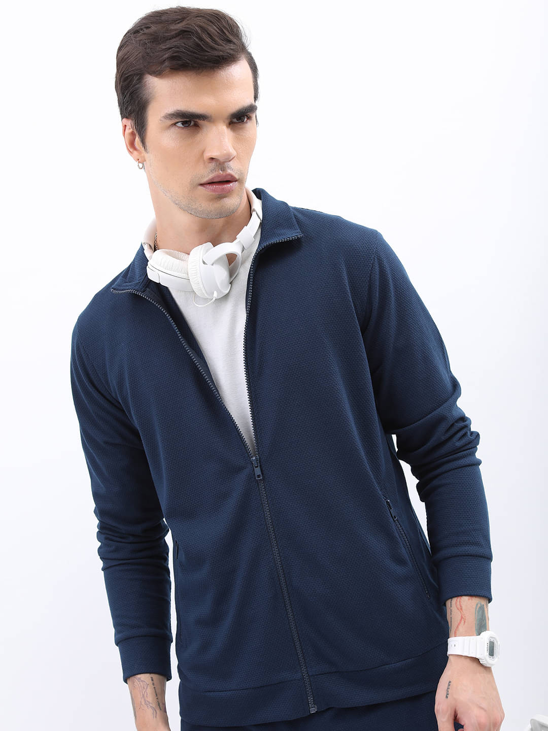 Highlander Polyester Men's Tailored Jacket - Navy Blue ( Pack of 1 ) Highlander Polyester Men's Tailored Jacket - Navy Blue ( Pack of 1 )