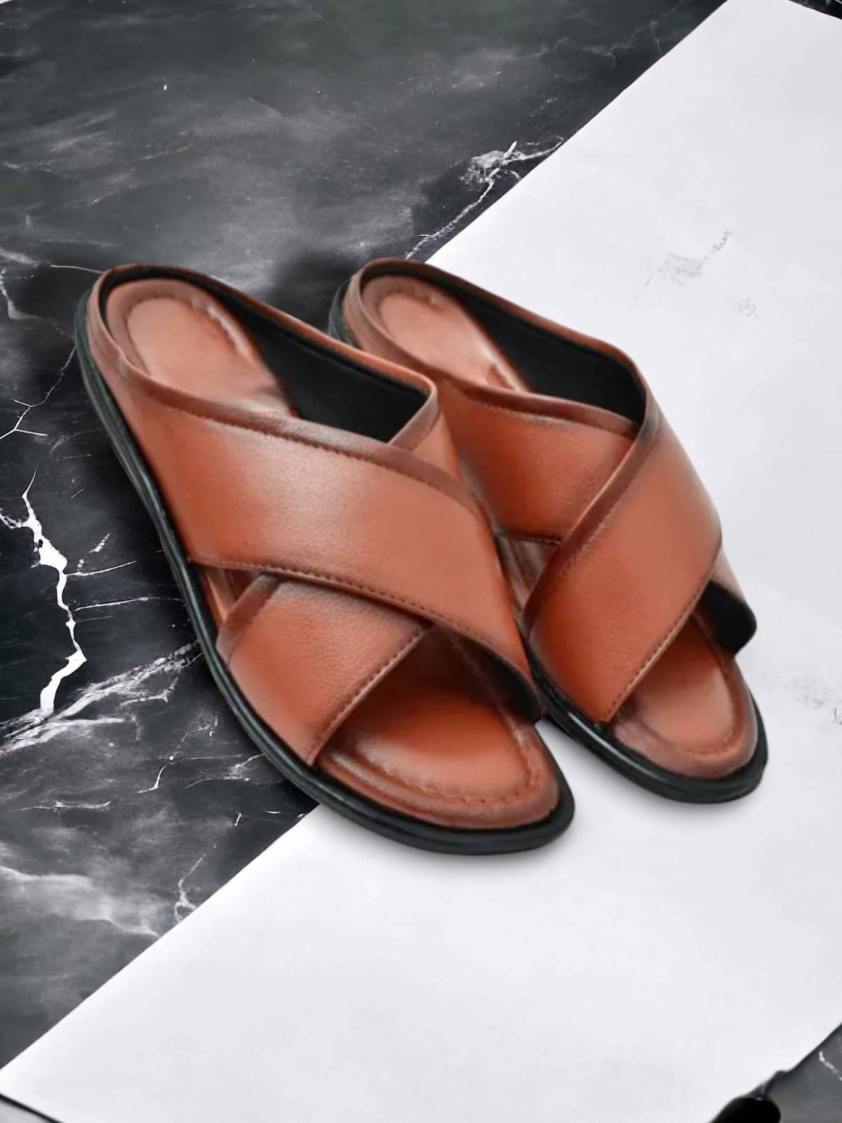     			INFINITRENZ - Beige Men's Sandals