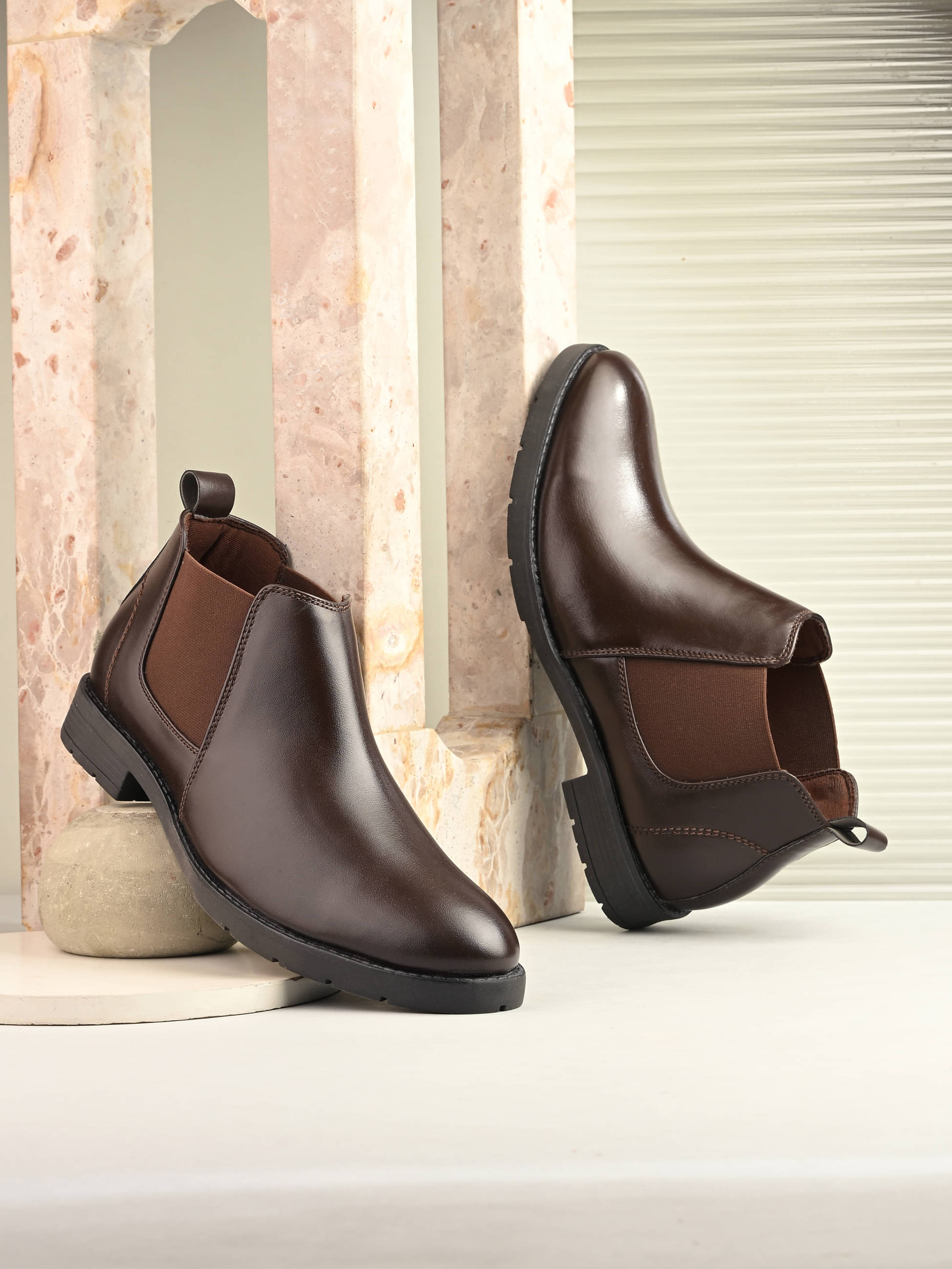     			Kastava Brown Men's Chelsea Boots