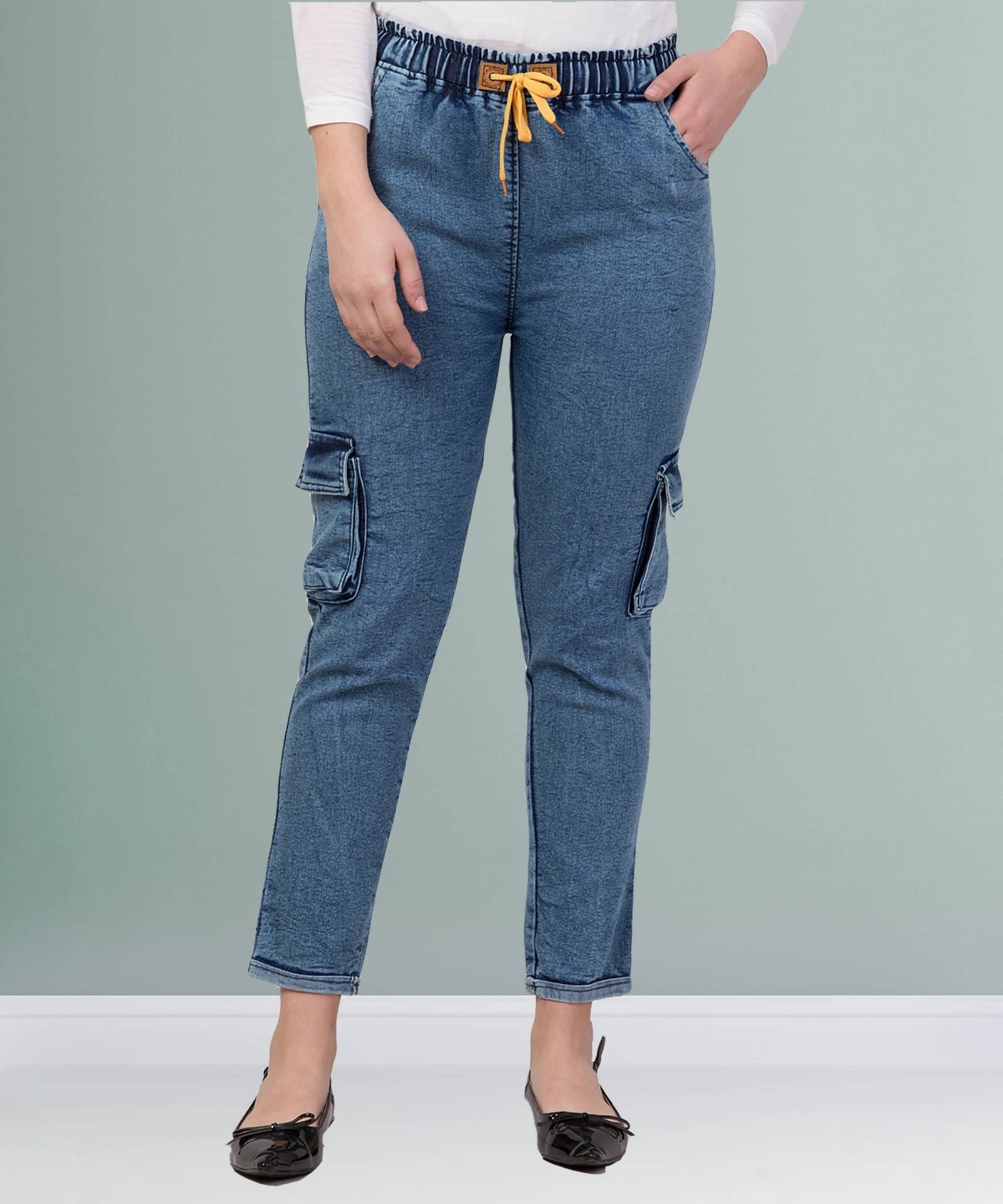     			NEUNK Women's Bootcut Mid-Rise Jeans ( Dark Blue )