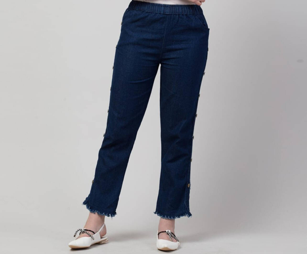     			NEUNK Women's Jogger Mid-Rise Jeans ( Blue )