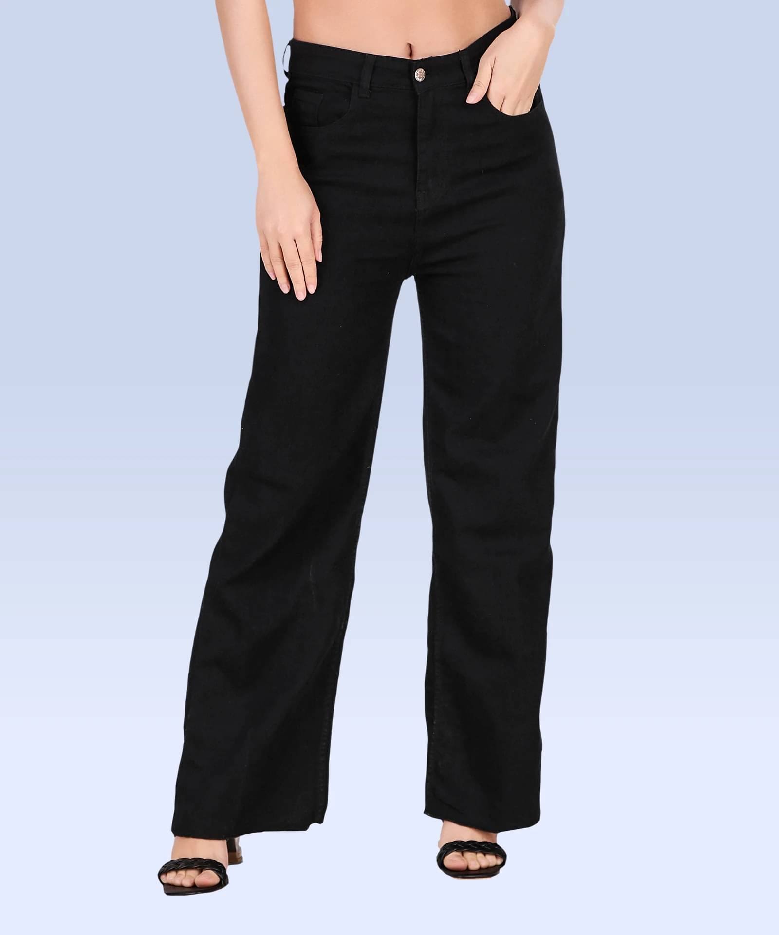     			NEUNK Women's Regular Fit Mid-Rise Jeans ( Black )