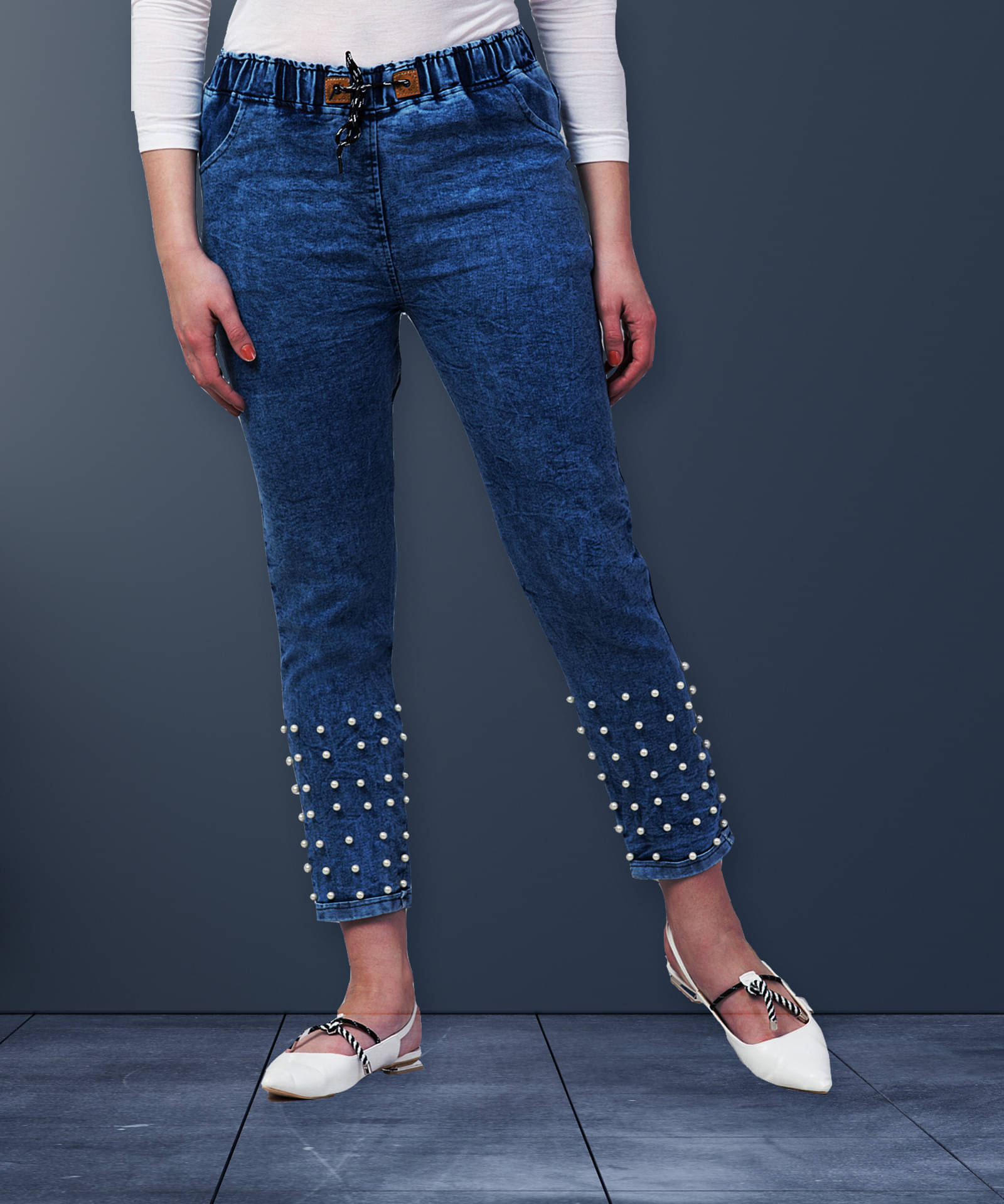    			NEUNK Women's Regular Fit Mid-Rise Jeans ( Blue )