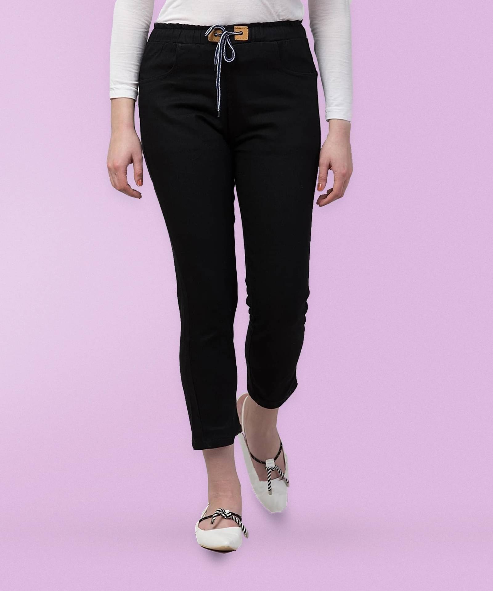     			NEUNK Women's Regular Fit Mid-Rise Jeans ( Black )