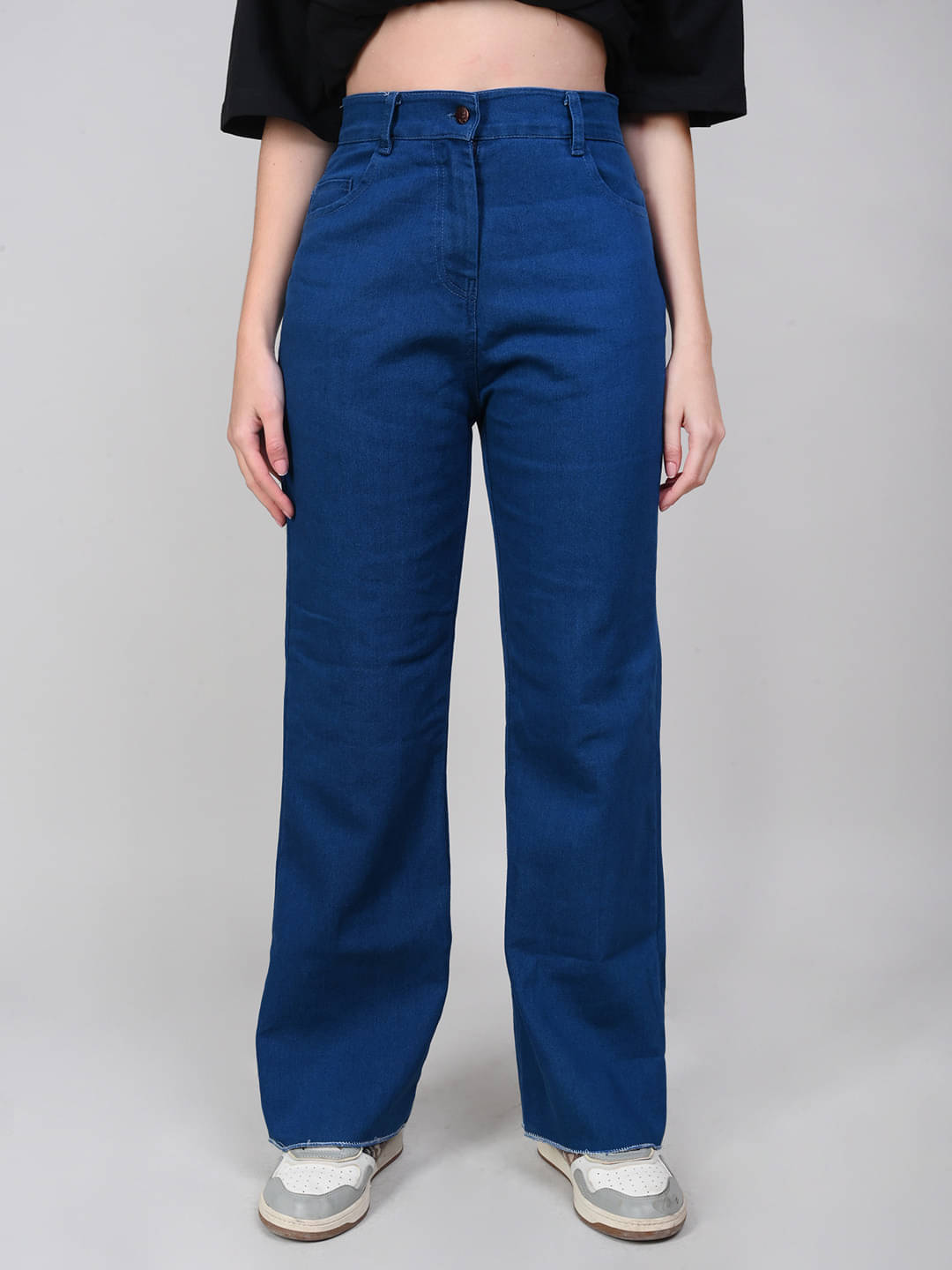     			NEUNK Women's Regular Fit Mid-Rise Jeans ( Blue )