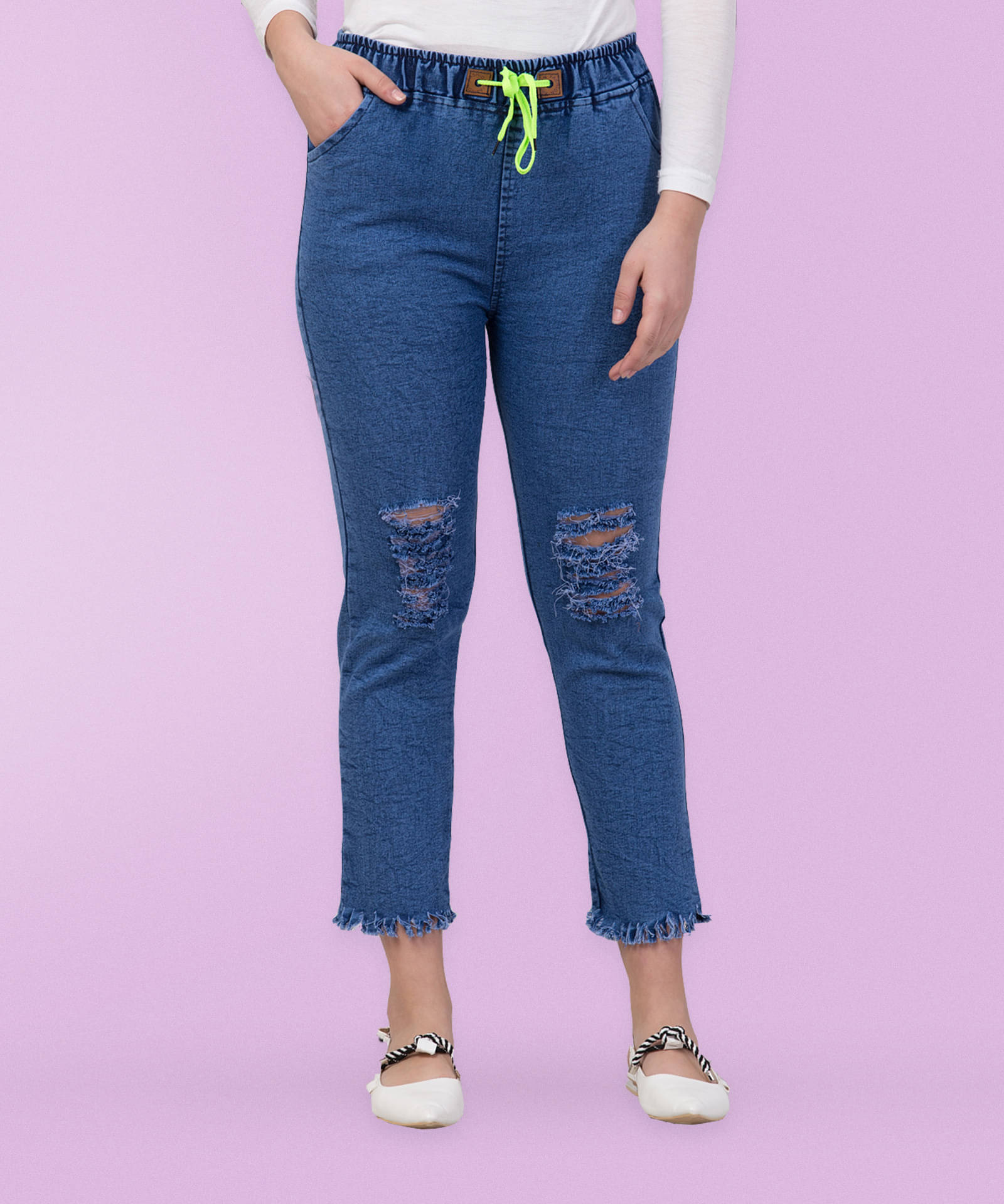     			NEUNK Women's Slim Fit Mid-Rise Jeans ( Blue )