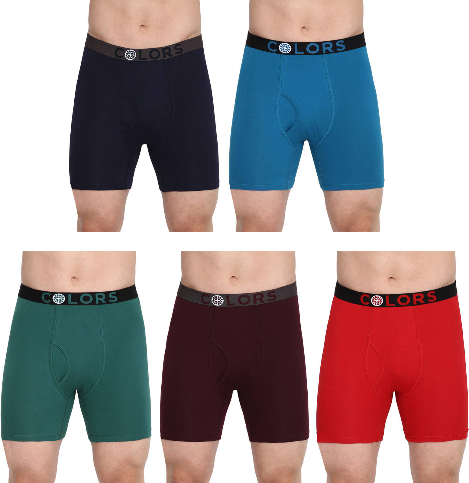     			Rupa Frontline Pack of 5 Cotton Trunks For Men's ( Multicolor )