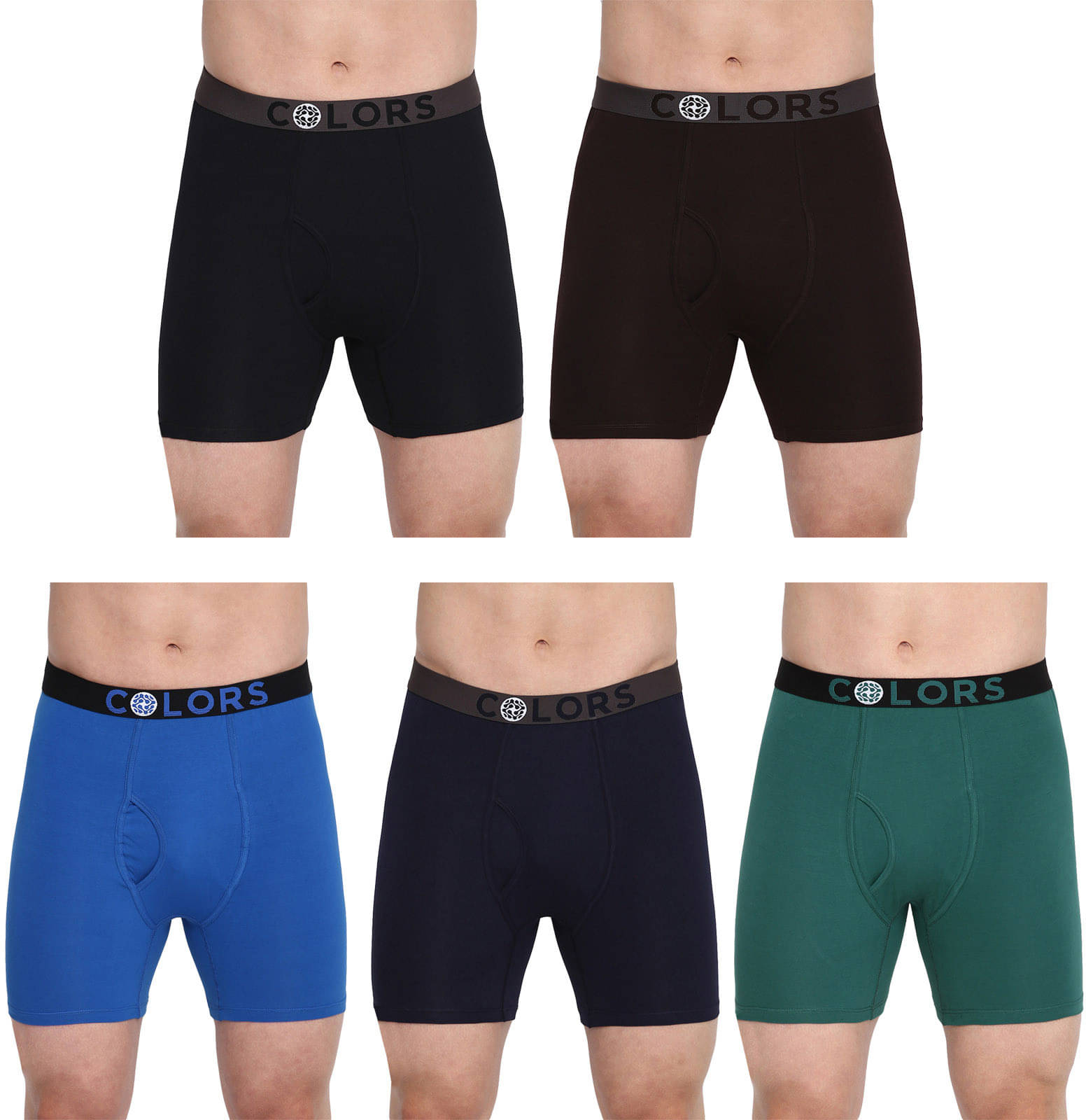     			Rupa Frontline Pack of 5 Cotton Trunks For Men's ( Multicolor )