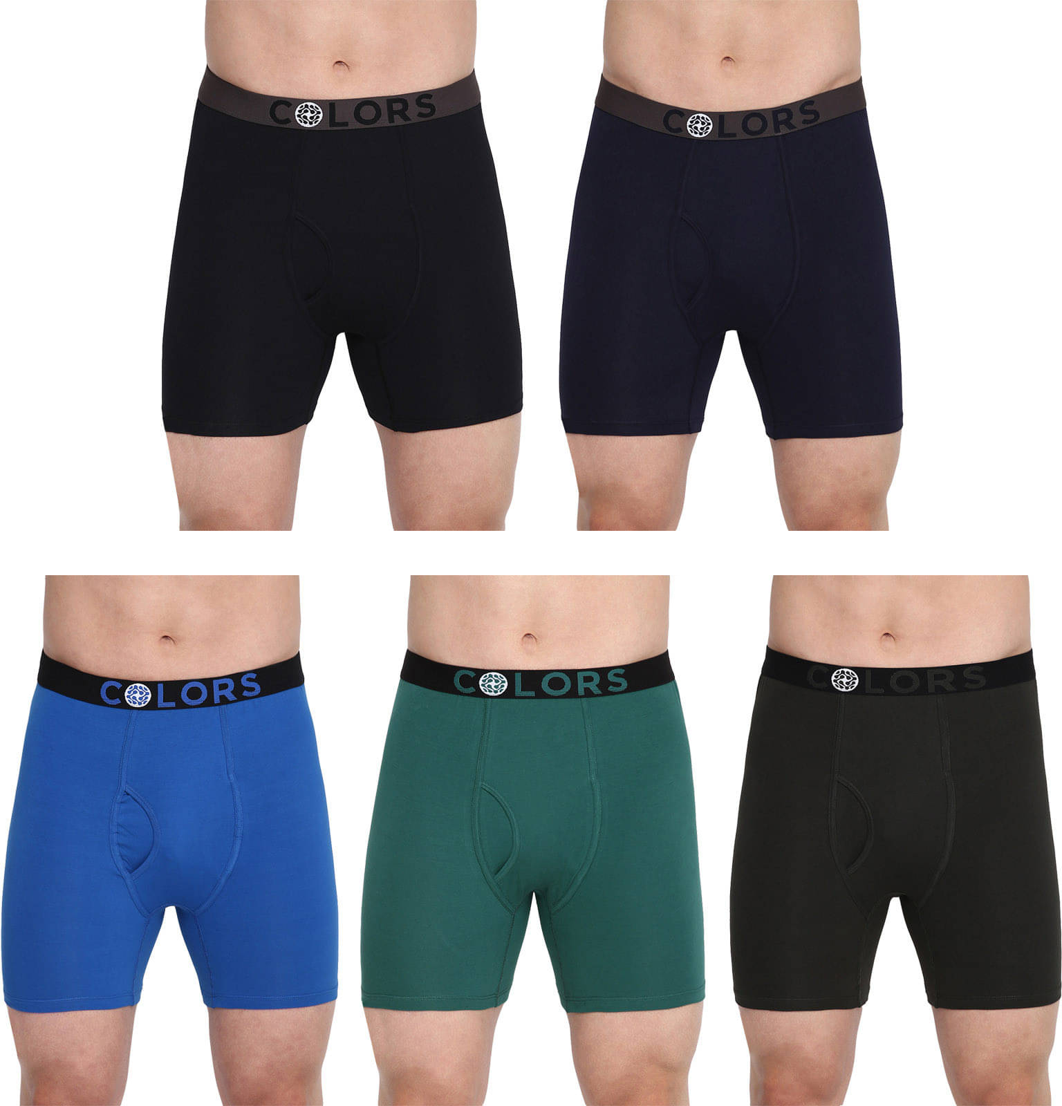     			Rupa Frontline Pack of 5 Cotton Trunks For Men's ( Multicolor )