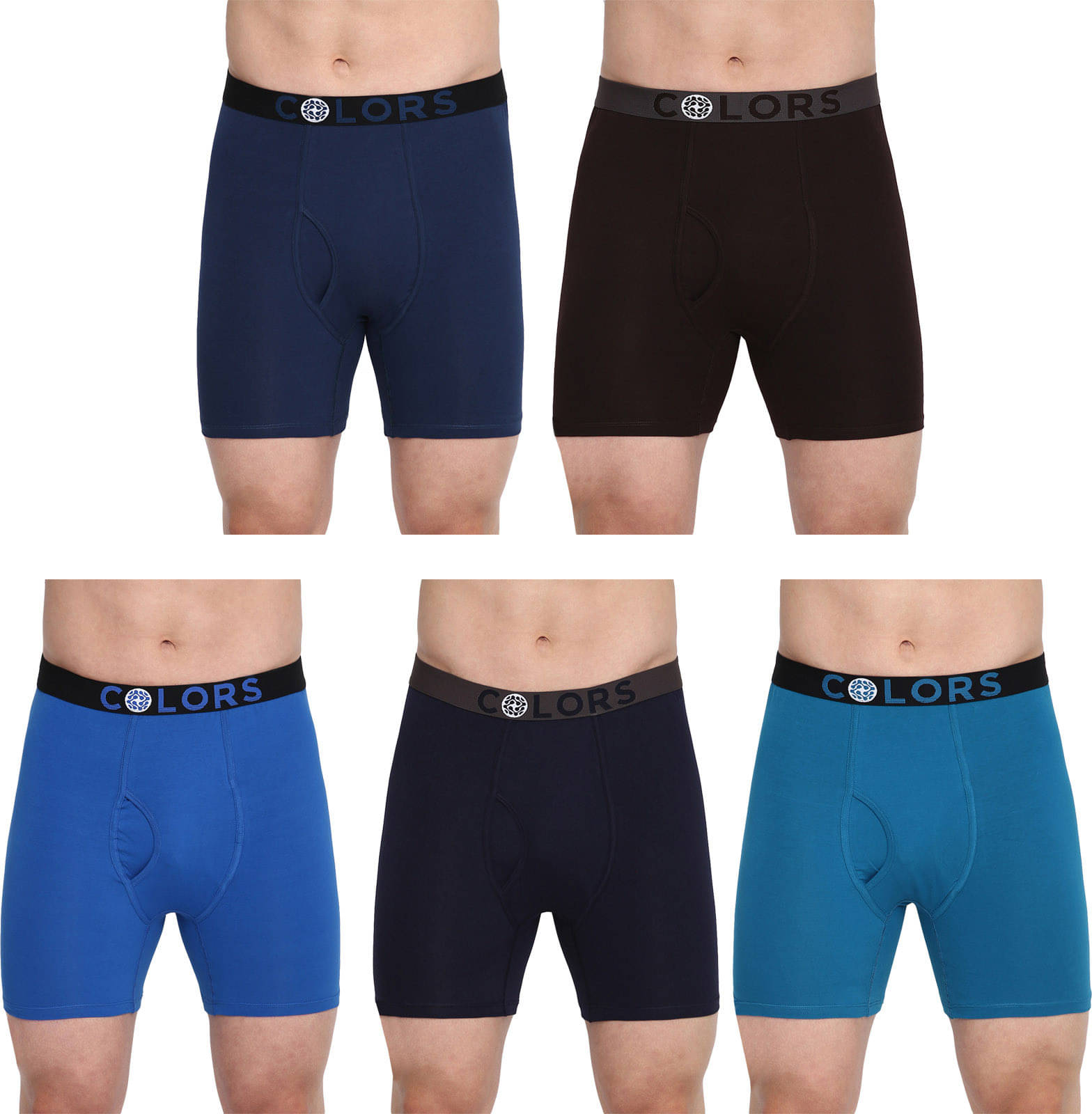     			Rupa Frontline Pack of 5 Cotton Trunks For Men's ( Multicolor )