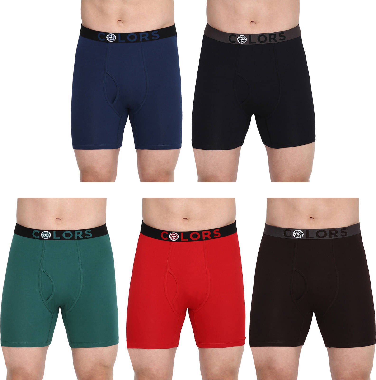 Rupa Frontline Pack of 5 Cotton Trunks For Men's ( Multicolor )     			Rupa Frontline Pack of 5 Cotton Trunks For Men's ( Multicolor )