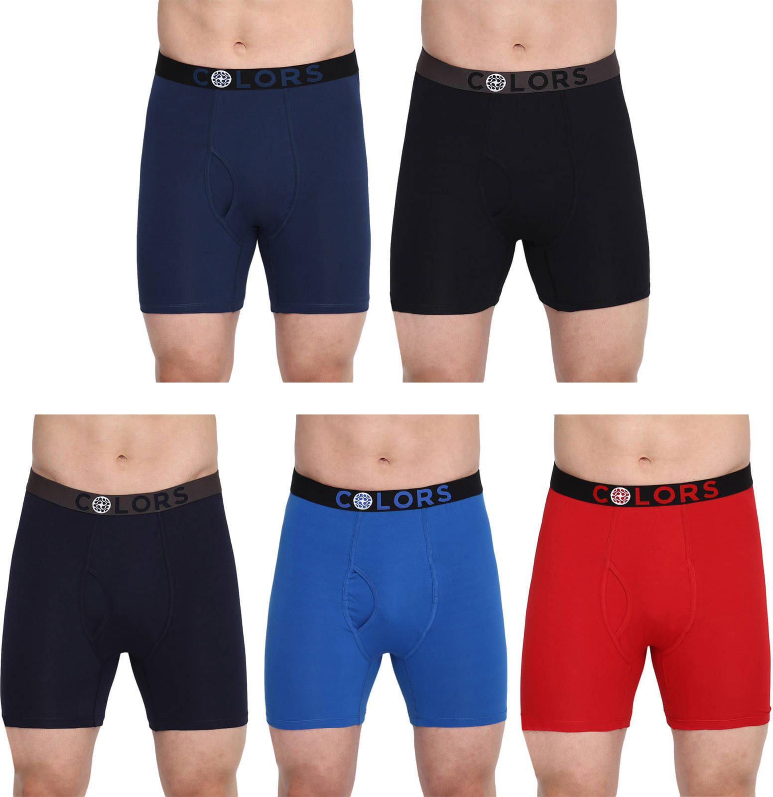     			Rupa Frontline Pack of 5 Cotton Trunks For Men's ( Multicolor )