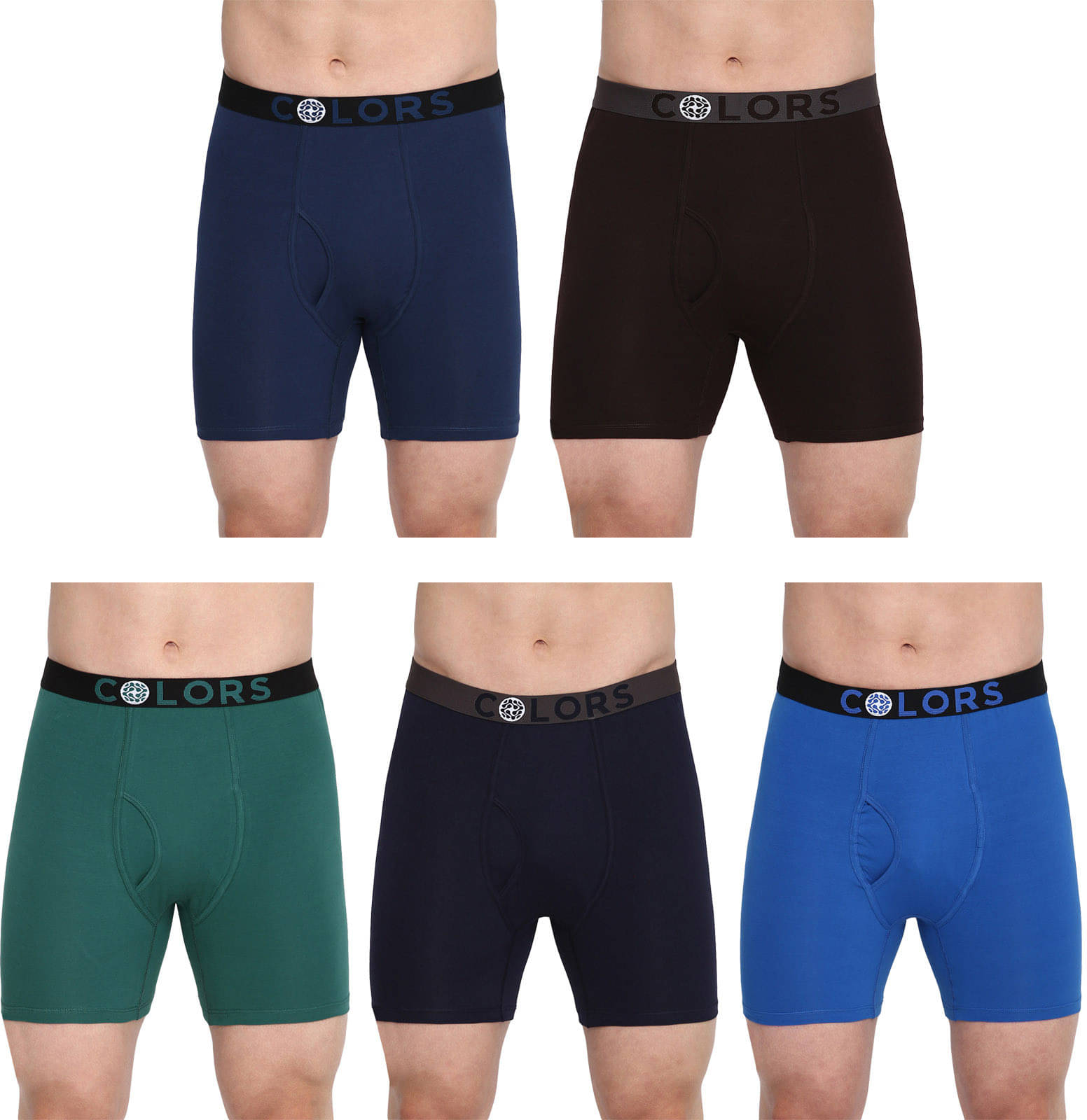 Rupa Frontline Pack of 5 Cotton Trunks For Men's ( Multicolor )     			Rupa Frontline Pack of 5 Cotton Trunks For Men's ( Multicolor )