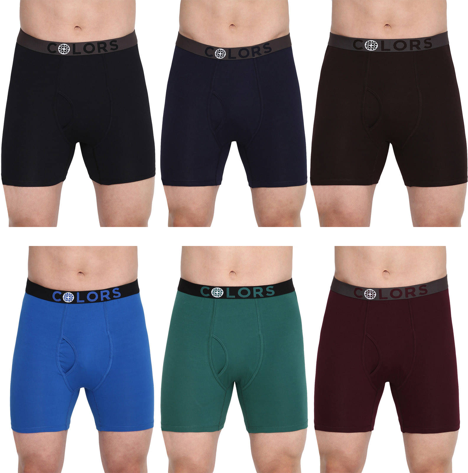     			Rupa Frontline Pack of 6 Cotton Trunks For Men's ( Multicolor )