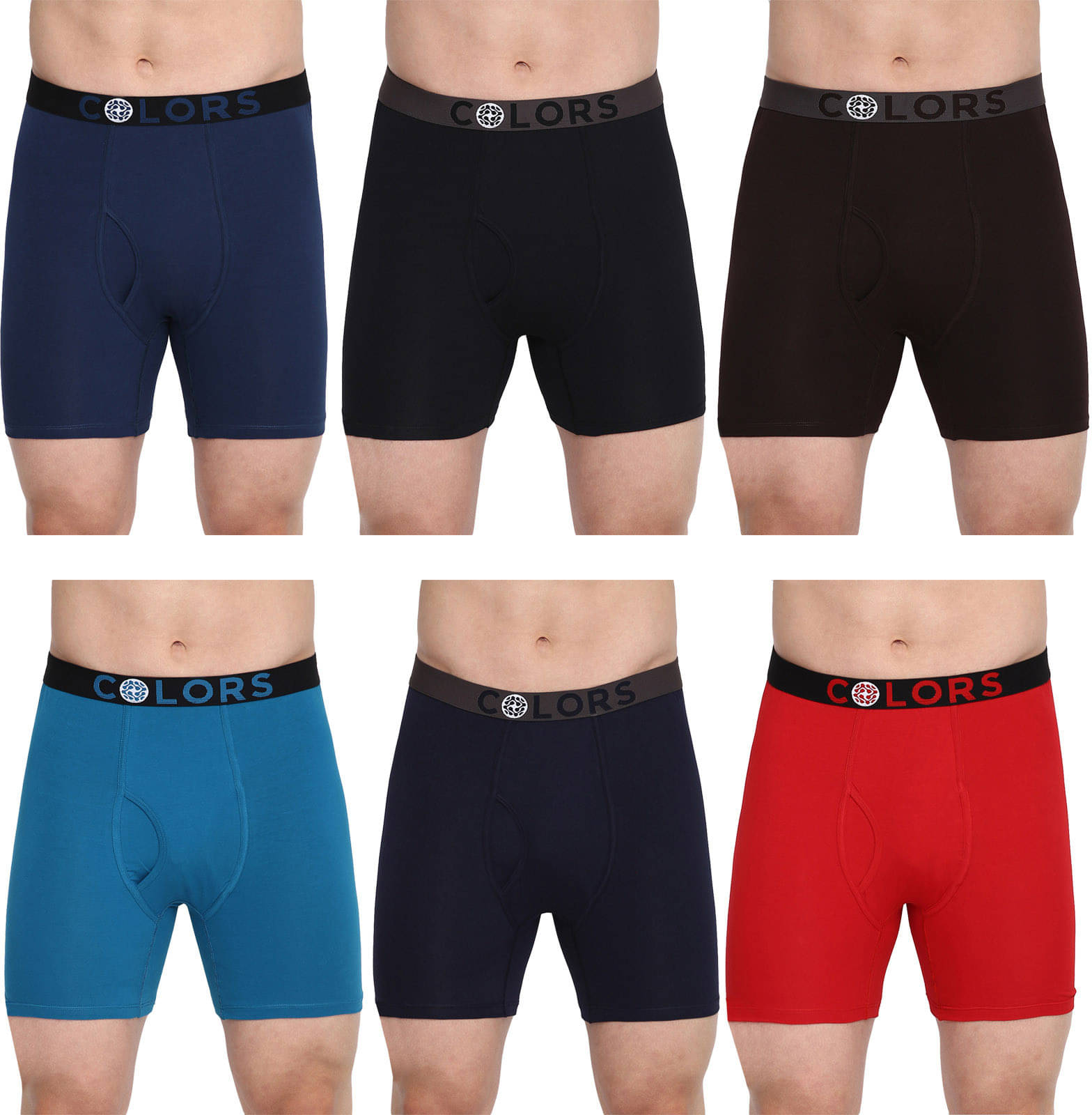     			Rupa Frontline Pack of 6 Cotton Trunks For Men's ( Multicolor )