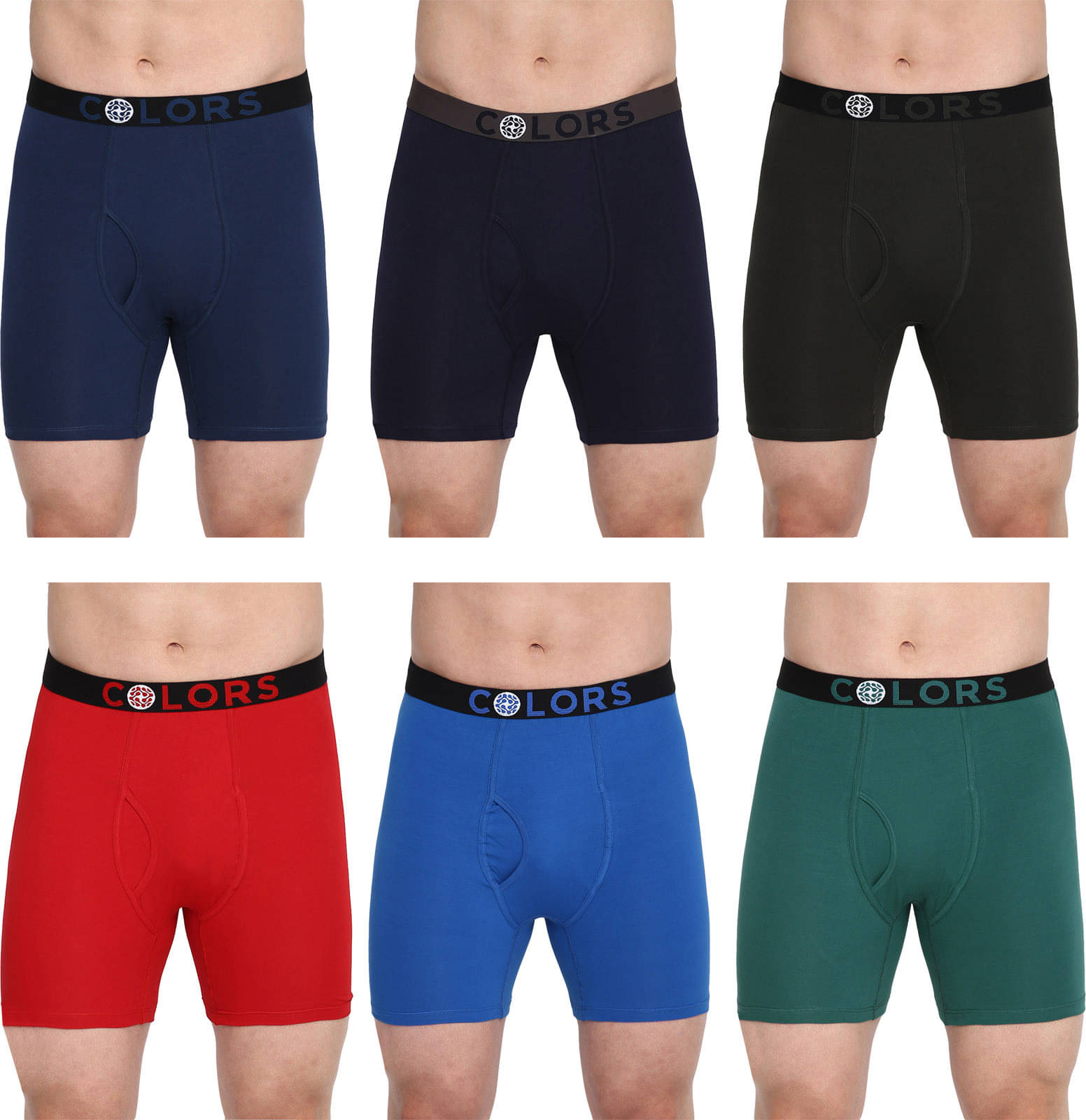     			Rupa Frontline Pack of 6 Cotton Trunks For Men's ( Multicolor )
