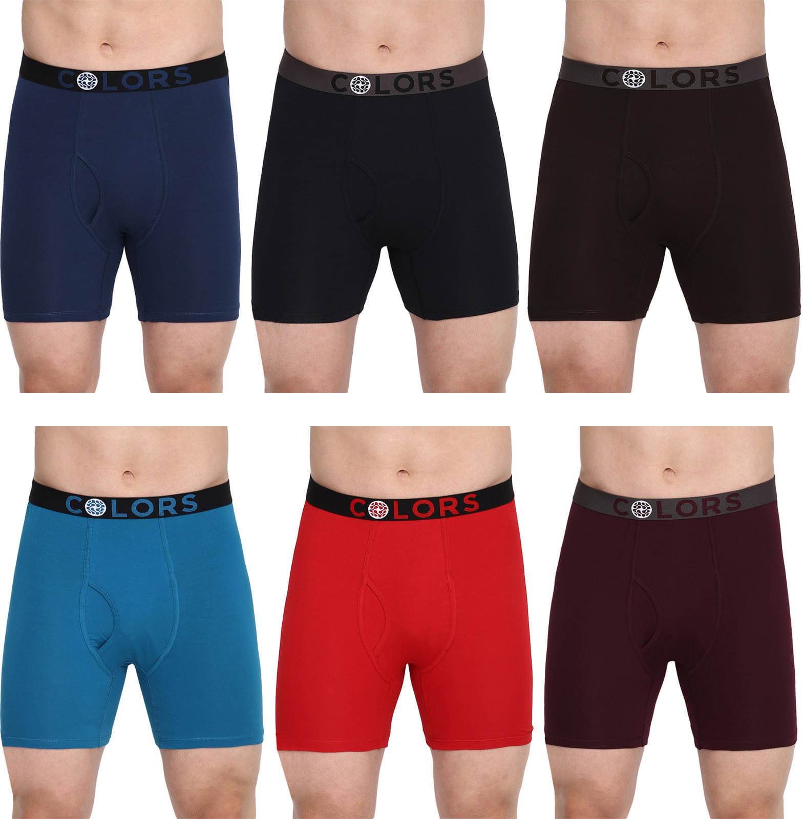     			Rupa Frontline Pack of 6 Cotton Trunks For Men's ( Multicolor )