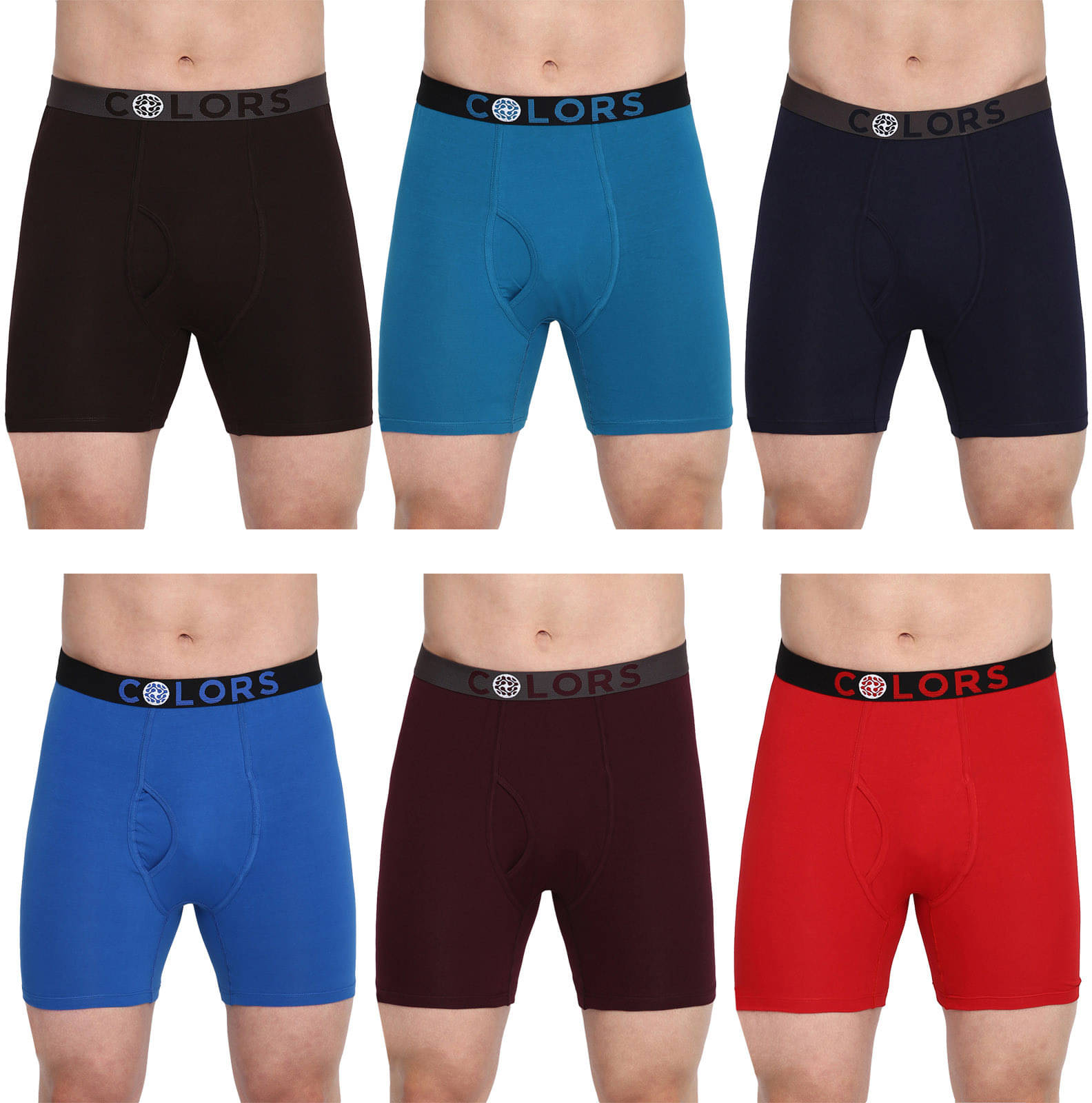     			Rupa Frontline Pack of 6 Cotton Trunks For Men's ( Multicolor )