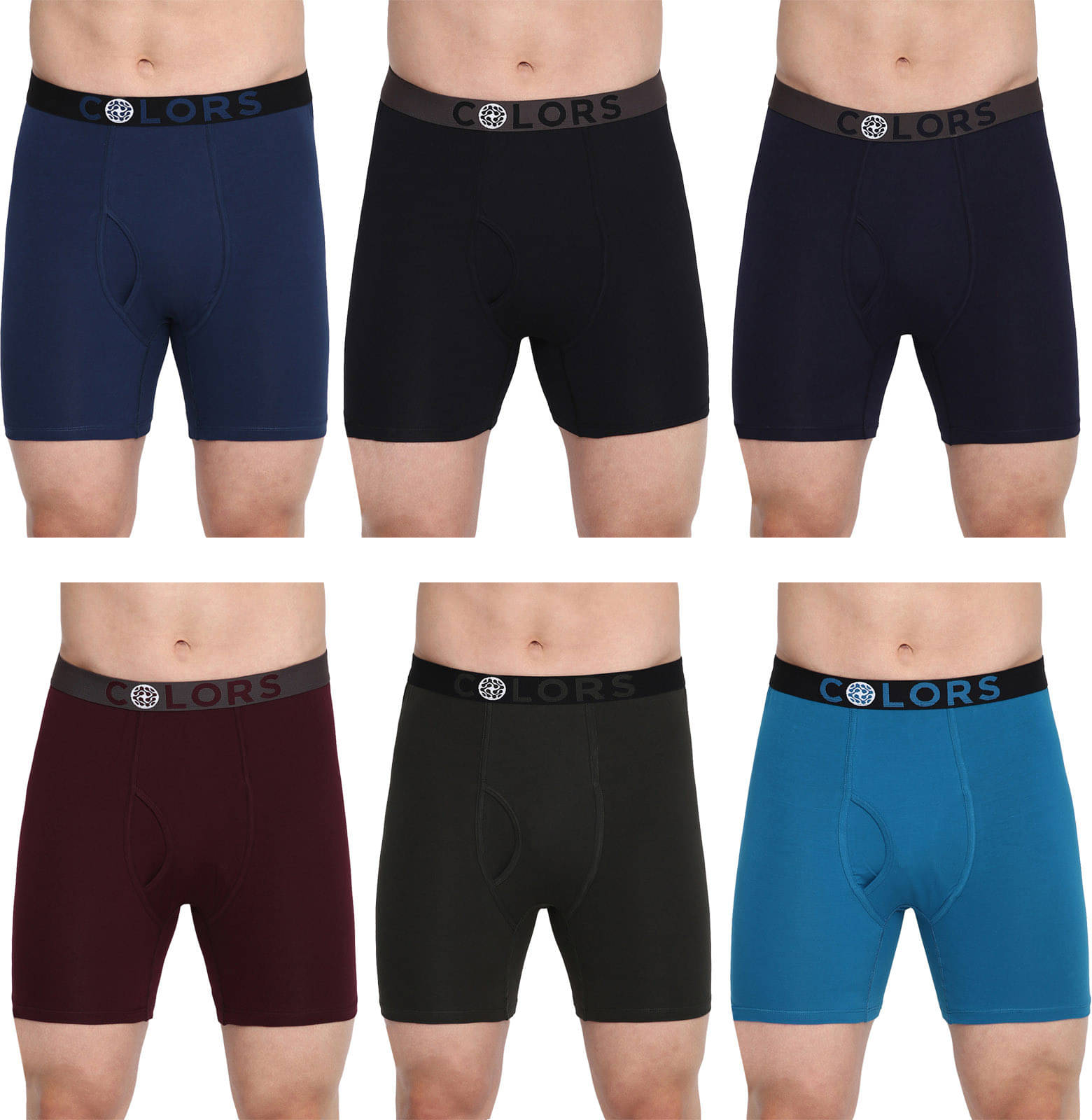     			Rupa Frontline Pack of 6 Cotton Trunks For Men's ( Multicolor )