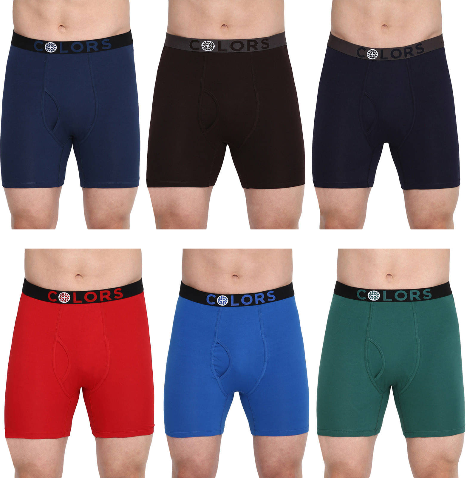     			Rupa Frontline Pack of 6 Cotton Trunks For Men's ( Multicolor )