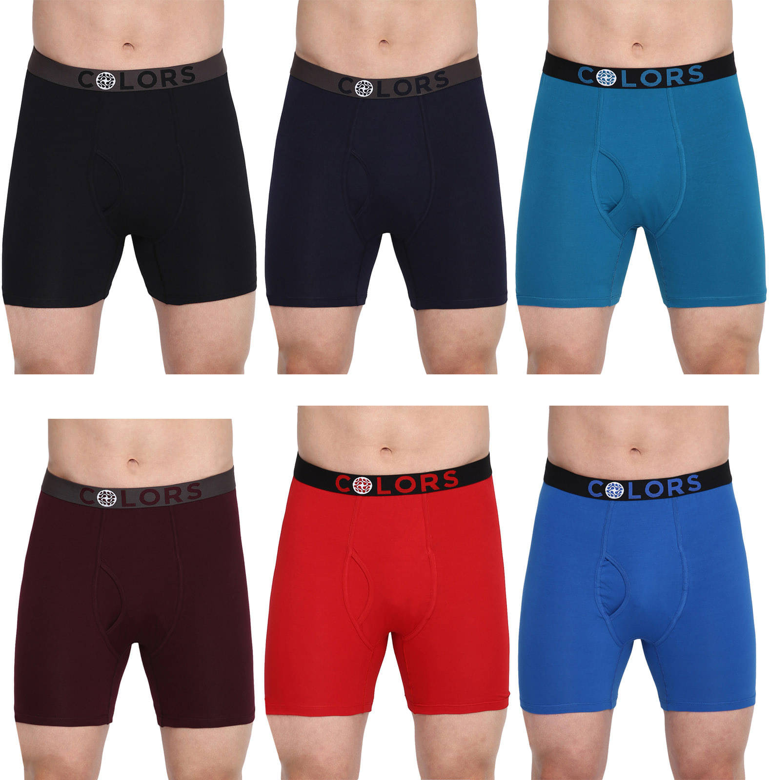     			Rupa Frontline Pack of 6 Cotton Trunks For Men's ( Multicolor )