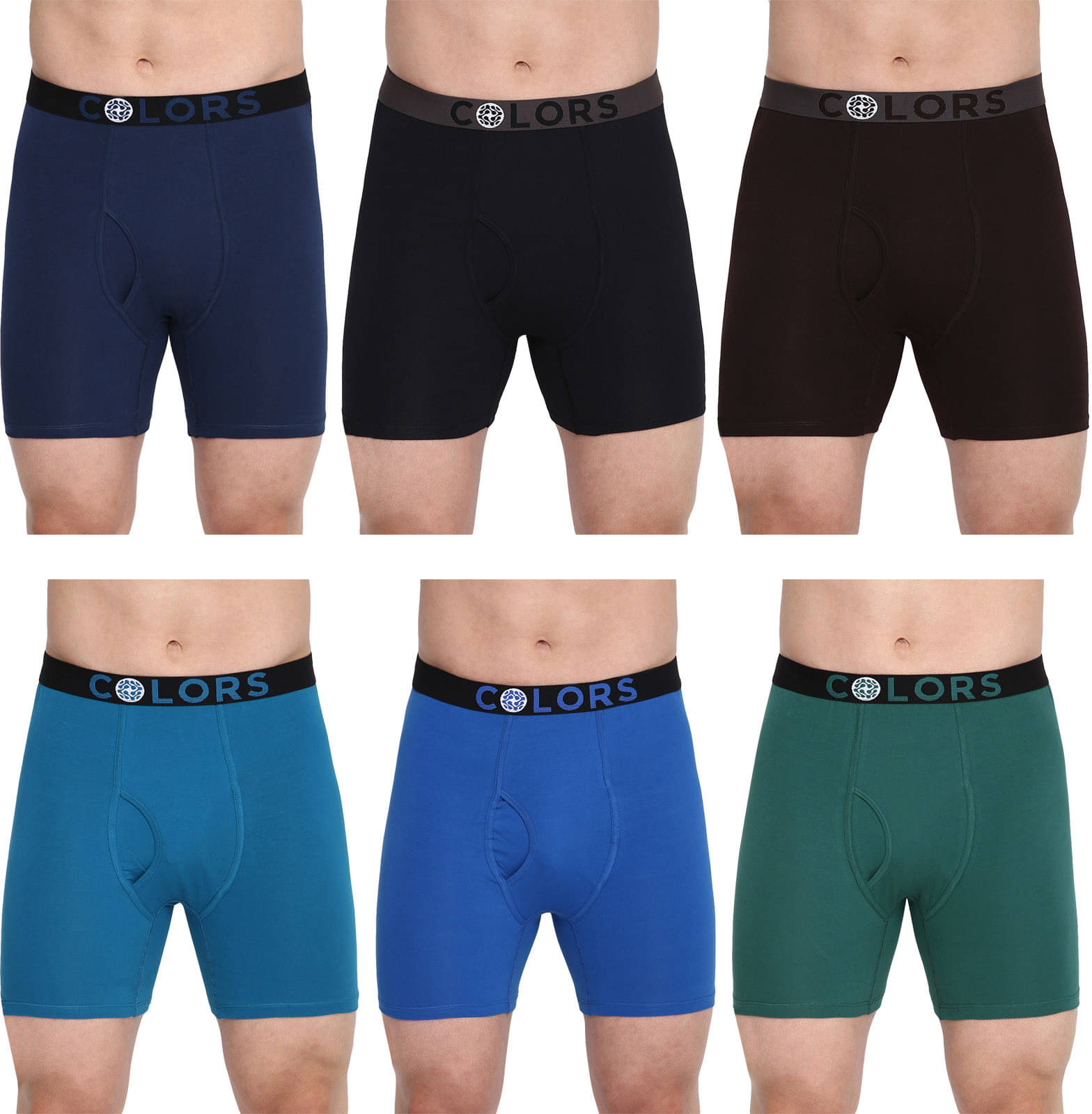     			Rupa Frontline Pack of 6 Cotton Trunks For Men's ( Multicolor )