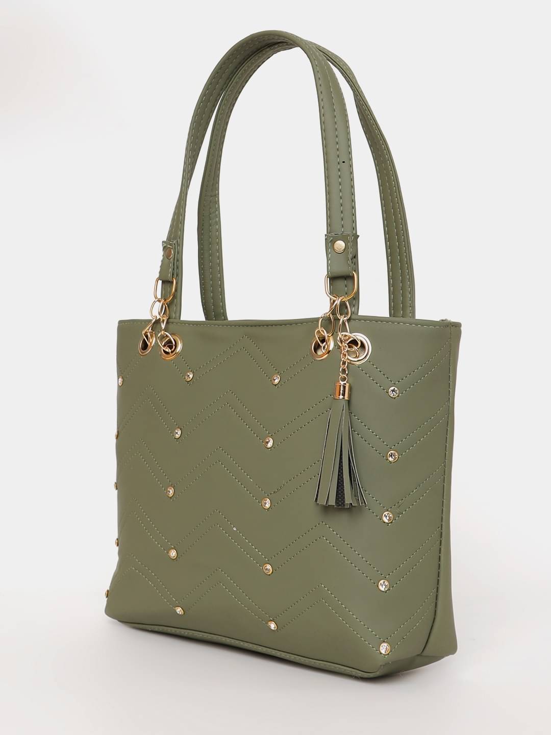     			Springberry Tote Bag PU Set of 1 ( Green )