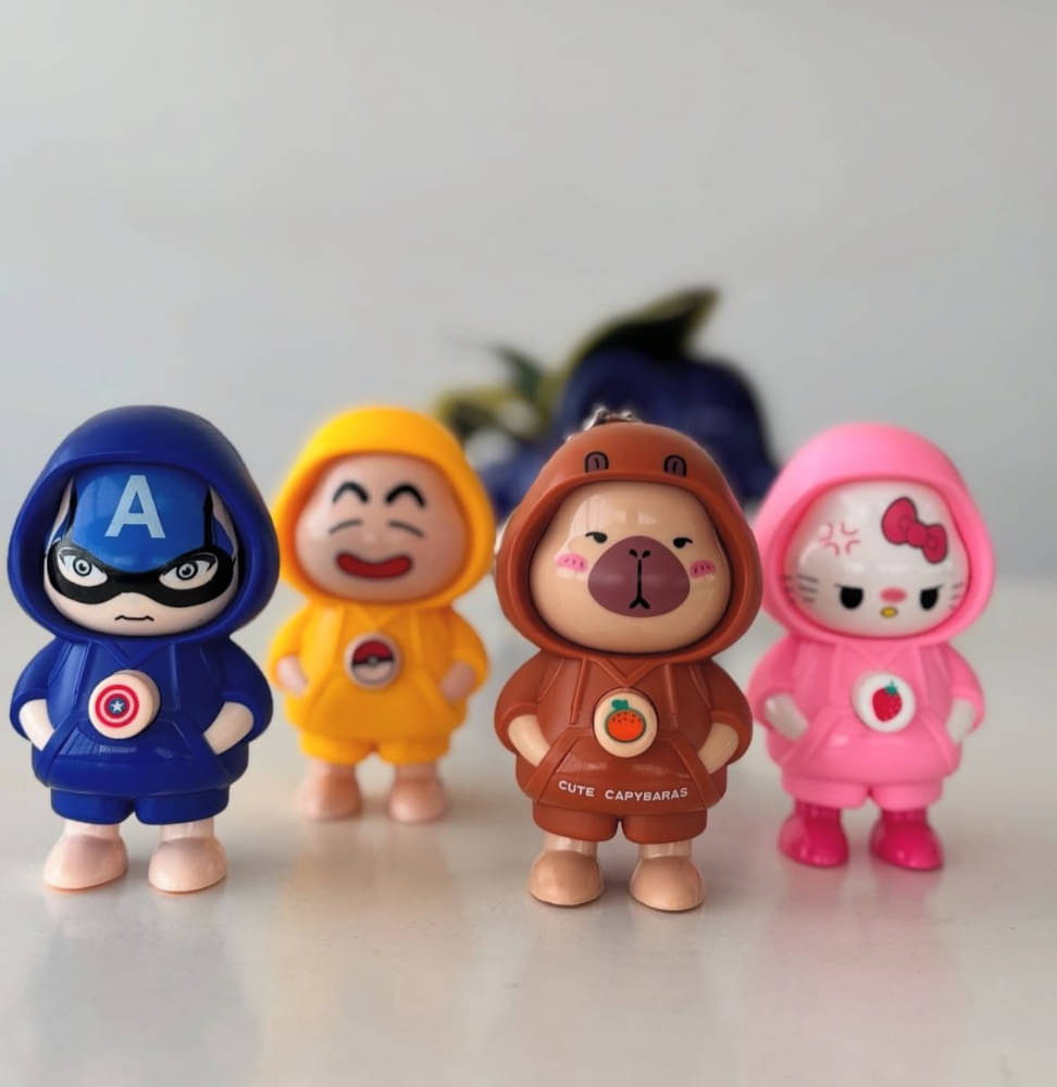     			Toy Face Changing Key Holder Cartoon Character Keychain for Men GiftsToy Face Changing Key Holder Cartoon Character Keychain for Men Gifts