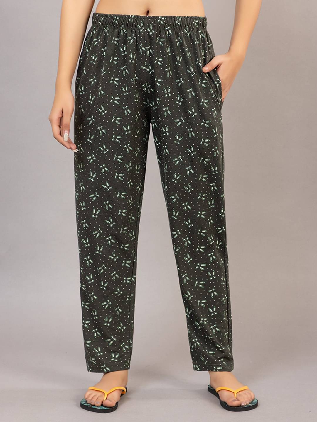    			Xenios Green Cotton Blend Women's Nightwear Pyjama ( Pack of 1 )