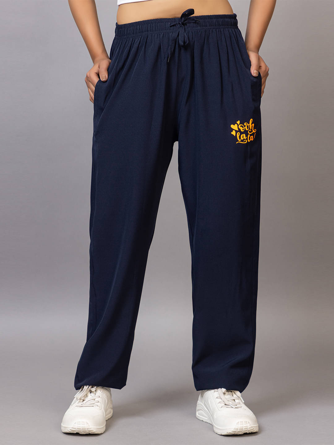     			Xenios Navy Blue Cotton Blend Women's Nightwear Pyjama ( Pack of 1 )