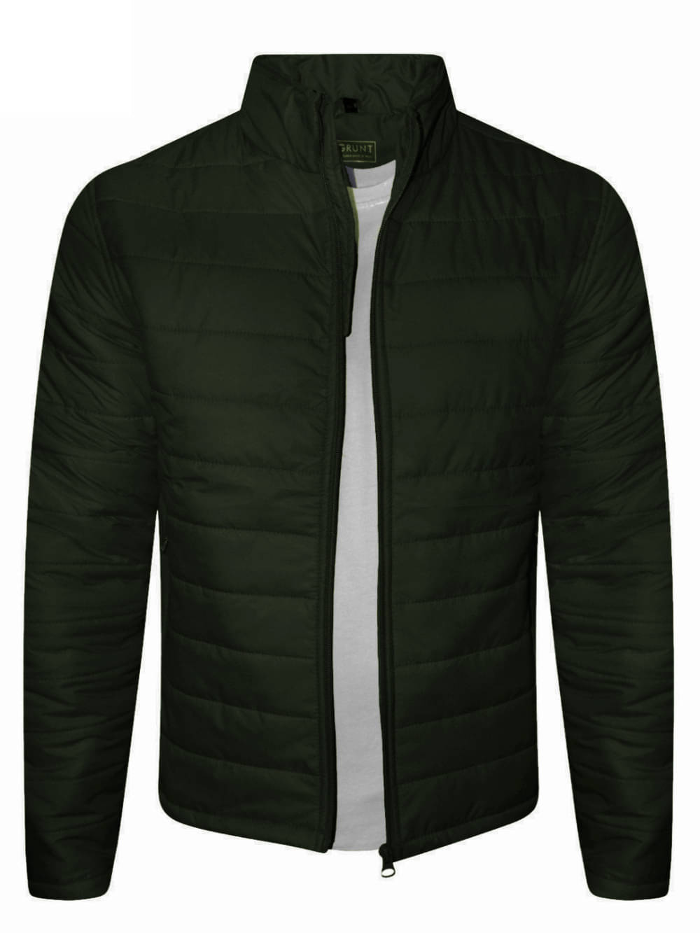 freaks Polyester Men's Puffer Jacket - Dark Green ( Pack of 1 ) freaks Polyester Men's Puffer Jacket - Dark Green ( Pack of 1 )