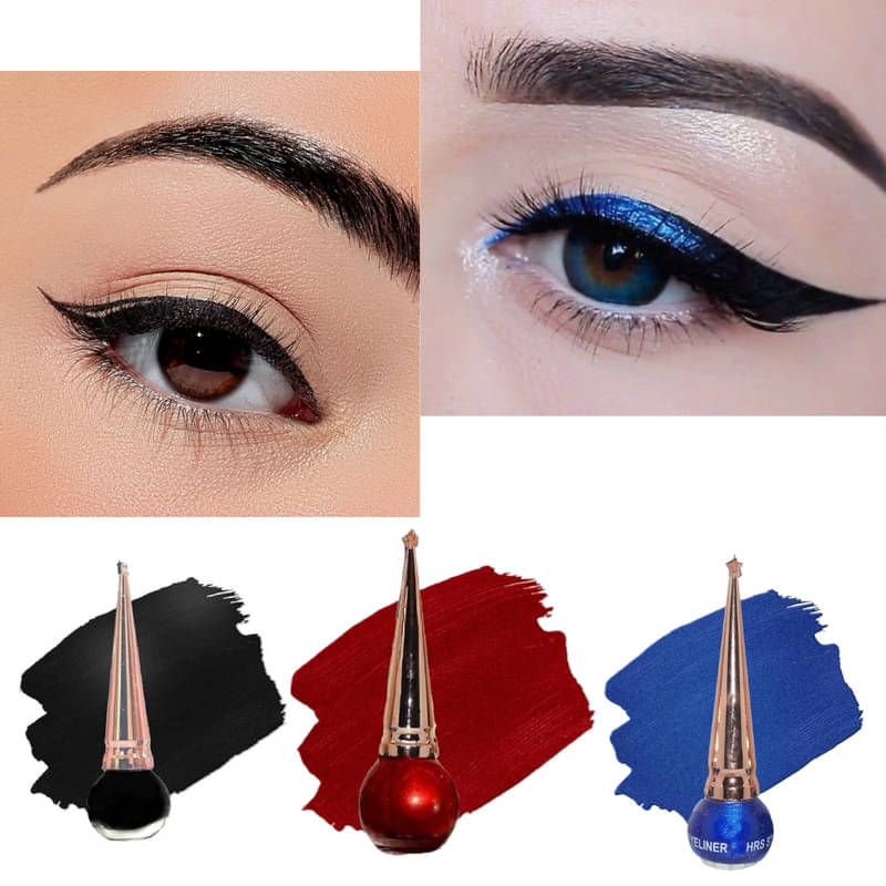     			BLUST & FAMME Multi Shimmer Eye Liner Liquid ( Pack of 3 )