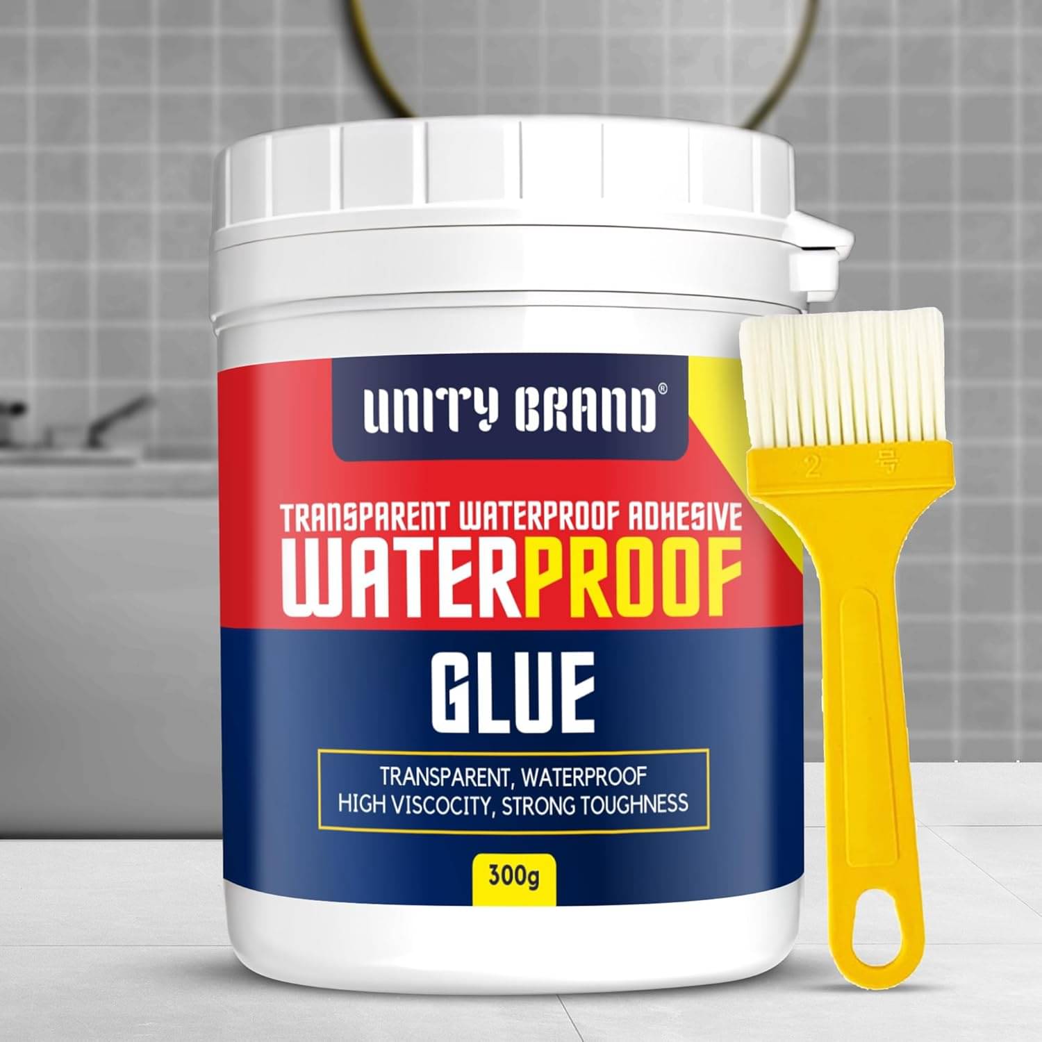     			Crack Seal Glue Waterproof Transparent 300g with brush Leaking Sealant Window Crack Roof Sealant Waterproof Gel Adhesive seal cracks agent